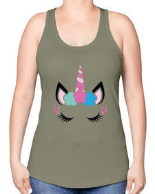 unicorn style 499# - unicorn -Racerback Tank