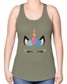 unicorn style 501# - unicorn -Racerback Tank