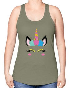 unicorn style 504# - unicorn -Racerback Tank