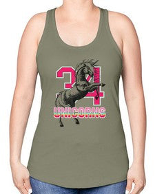 unicorns 517# - unicorn -Racerback Tank