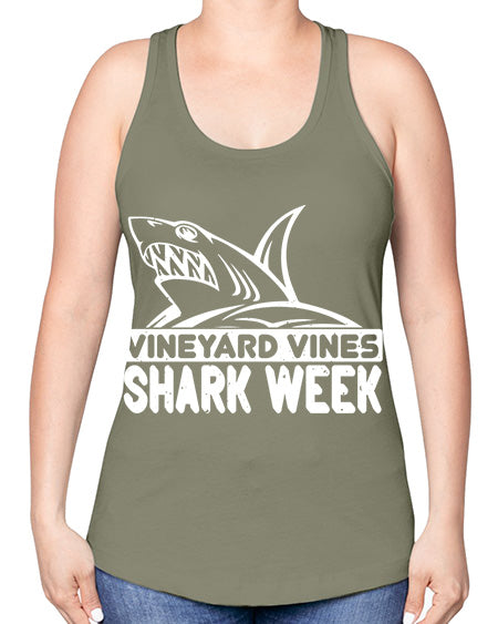 vineyard vines Shark Week Style 8# - shark-fish -Racerback Tank