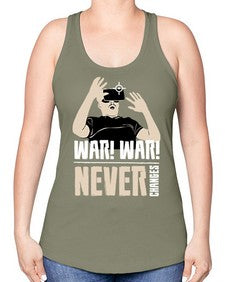 war war never changes 162# - video games -Racerback Tank