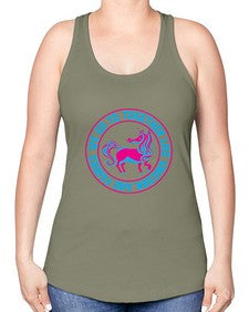 we go to together like unicorn and fairies 541# - unicorn -Racerback Tank