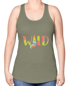 wild 559# - unicorn -Racerback Tank
