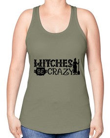 witches be crazy 11# - witch -Racerback Tank