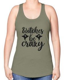 witches be crazy 9# - witch -Racerback Tank