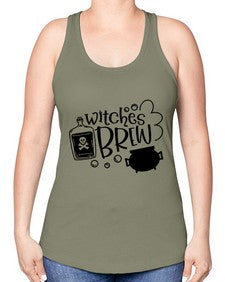 witches brew 8# - witch -Racerback Tank