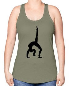 yoga pose  634# - yoga -Racerback Tank