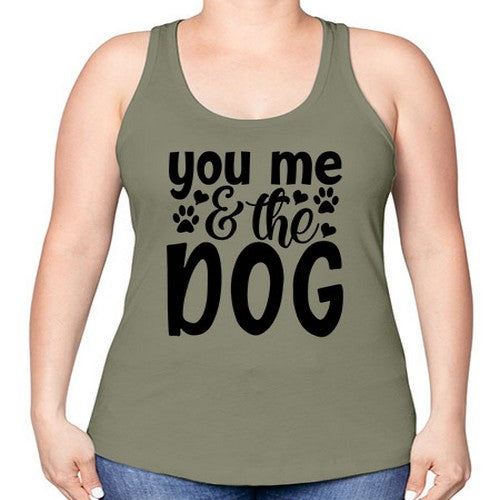 you me the dog Style 51# - dogs -Racerback Tank