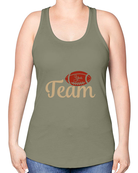 your team 2271# - softball -Racerback Tank