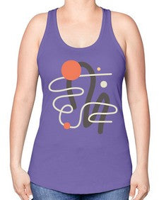 Abstract Shape 198# - art pop art -Racerback Tank