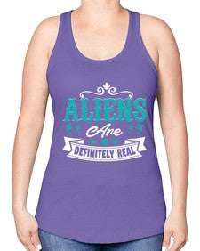 Aliens are real 26# - ufo -Racerback Tank