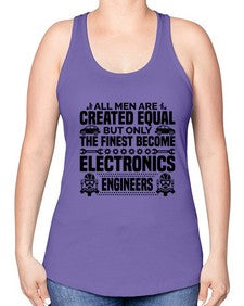 All men are created Style 569# - engineer -Racerback Tank