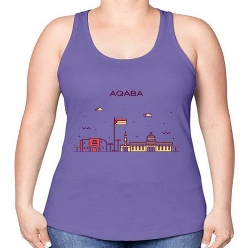 Aqaba 339# - cities -Racerback Tank