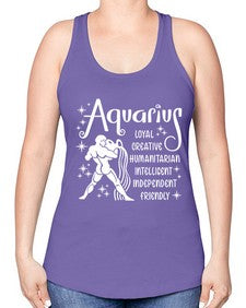Aquarius 68# - aquarius -Racerback Tank