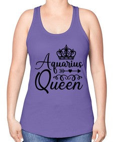Aquarius queen 74# - aquarius -Racerback Tank