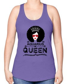 Aquarius queen 75# - aquarius -Racerback Tank