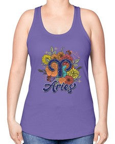 Aries 5# - aries -Racerback Tank