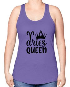 Aries queen 118# - aries -Racerback Tank