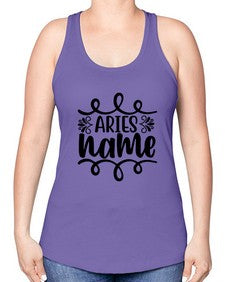 Ariesname 112# - aries -Racerback Tank