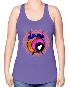 Bastard alarm 10# - cartoon general -Racerback Tank