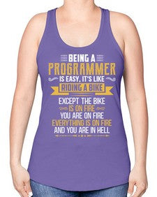Being a Programmer 3# - computer -Racerback Tank