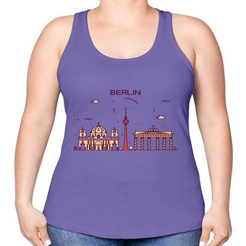 Berlin 447# - cities -Racerback Tank