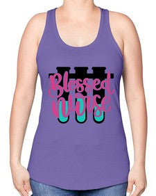 Blessed Nurse Style Style 629# - nurse -Racerback Tank