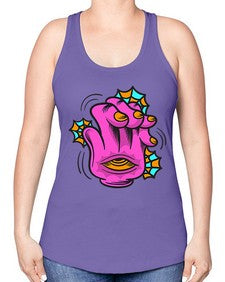 Bored high five 23# - cartoon general -Racerback Tank