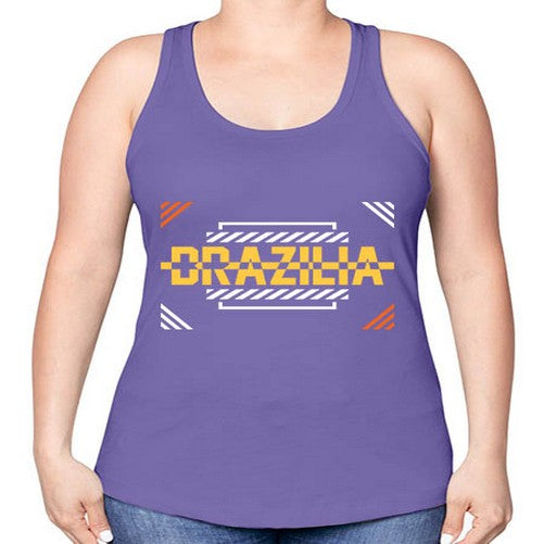 Brazilia 490# - cities -Racerback Tank