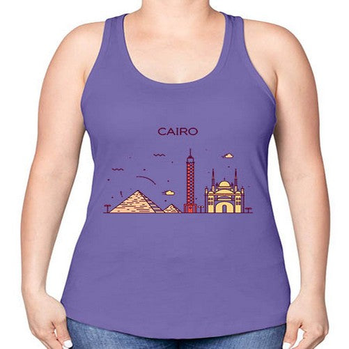 Cairo 529# - cities -Racerback Tank