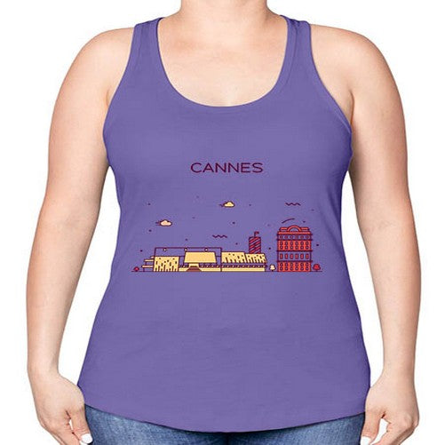 Cannes 545# - cities -Racerback Tank