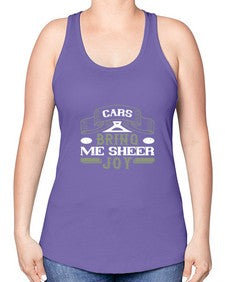 Cars bring me sheer joy 6# - car -Racerback Tank