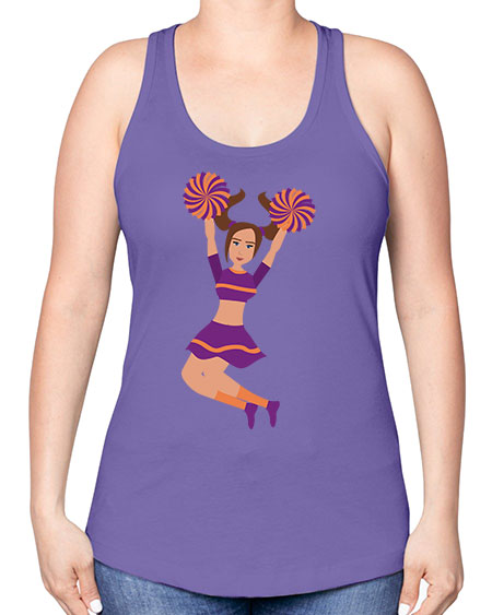 Cheerleader 16# - cheer -Racerback Tank