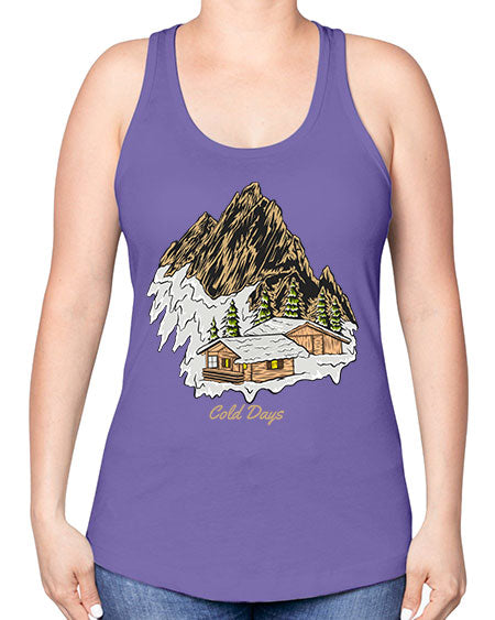 Cold Days 26# - nature -Racerback Tank