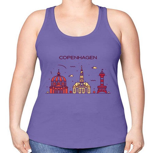 Copenhagen 625# - cities -Racerback Tank