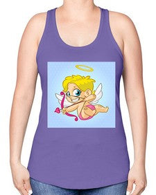 Cupid 79# - cartoon general -Racerback Tank