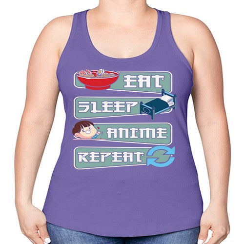 Eat Sleep Anime Repeat Anime Manga 227# - anime -Racerback Tank