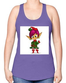 Elf 118# - cartoon general -Racerback Tank