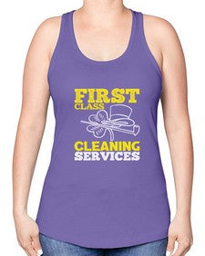 First class cleaning service Style 159# - cleaner -Racerback Tank