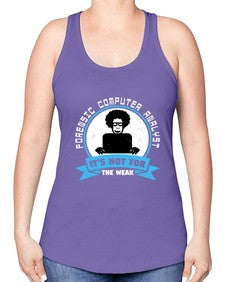 Forensic computer analyst 46# - computer -Racerback Tank