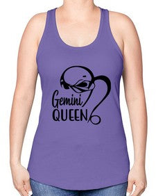 Gemini queen 231# - gemini -Racerback Tank