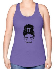 Gemini woman - gemini -Racerback Tank