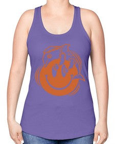 Give smile get hugs 131# - cartoon general -Racerback Tank