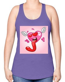 Heart 139# - cartoon general -Racerback Tank