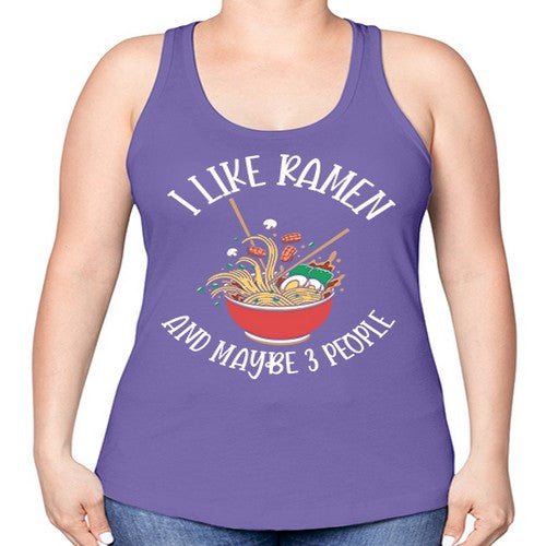 I Like Ramen Japanese Noodles 239# - anime -Racerback Tank