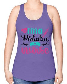 Im A Pediatric Nurse Style Style 964# - nurse -Racerback Tank
