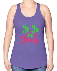 It is a leo thing 255# - leo -Racerback Tank