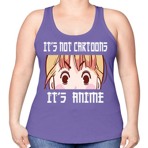 Its Not Cartoons Its Anime Anime 255# - anime -Racerback Tank