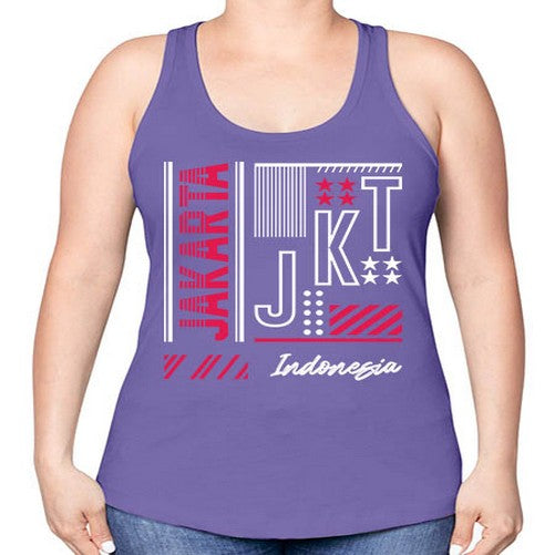 Jakarta 984# - cities -Racerback Tank